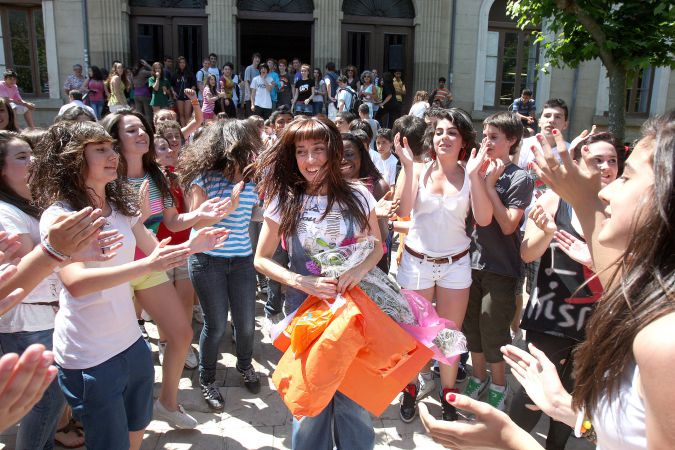 'Flashmob' junto al instituto Sagasta-2